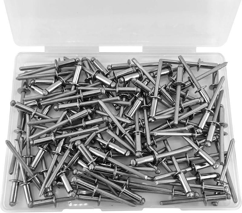 ALLCLEAN 100 Pcs 3/16"x1/2" Stainless Steel Blind Pro Rivets,4.8 x 12mm Pop Rivets,Stainless Steel Grip and Stainless Steel Mandrel - Image 5